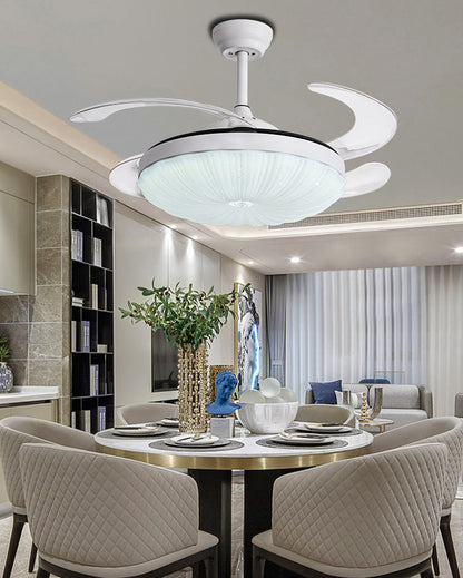Ventilateur de Plafond Rétractable à Éclairage Polyvalent-BrightFlow