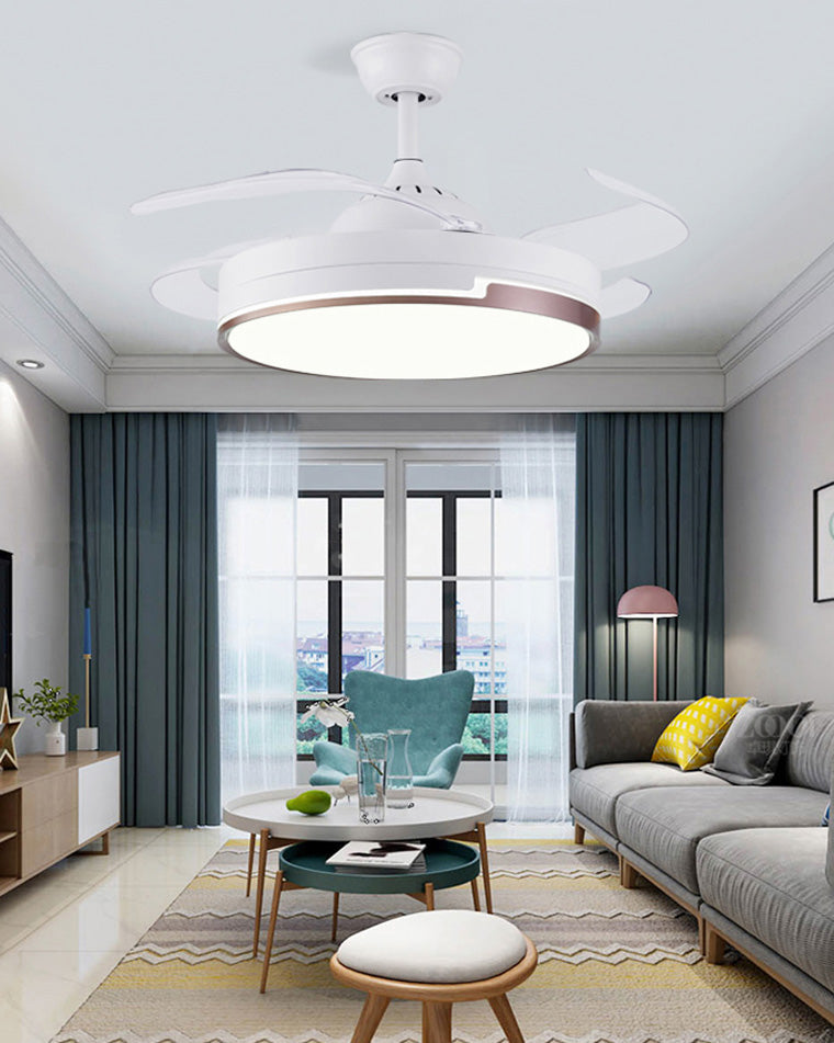 Ventilateur de Plafond Rétractable au Design Contemporain-AeroLux