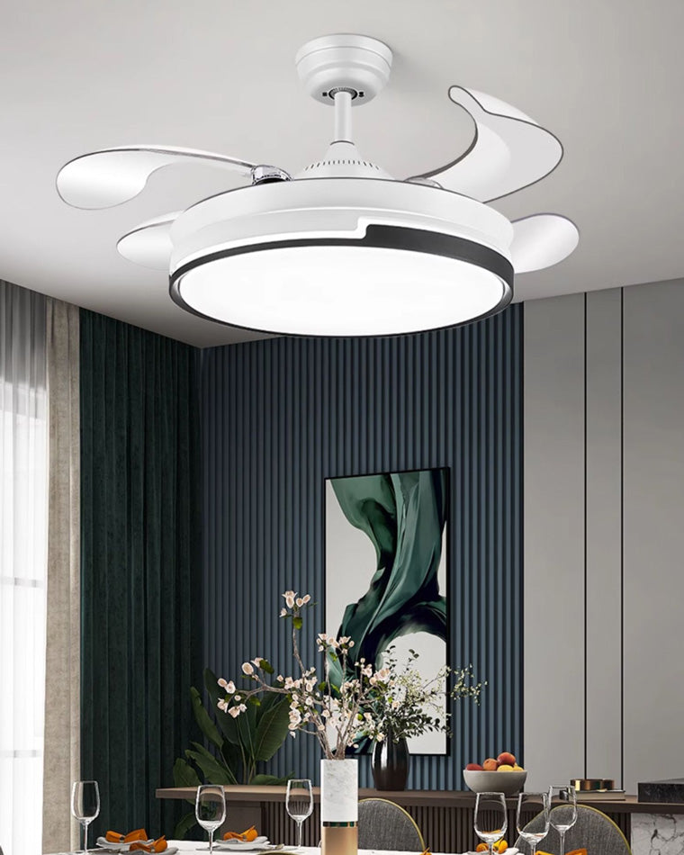Ventilateur de Plafond Rétractable au Design Contemporain-AeroLux