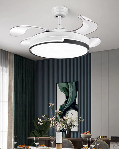 Ventilateur de Plafond Rétractable au Design Contemporain-AeroLux