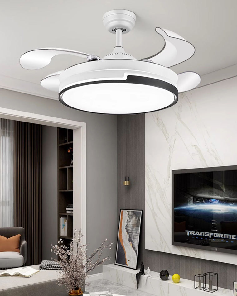 Ventilateur de Plafond Rétractable au Design Contemporain-AeroLux