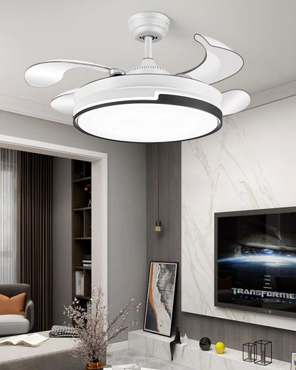 Ventilateur de Plafond Rétractable au Design Contemporain-AeroLux