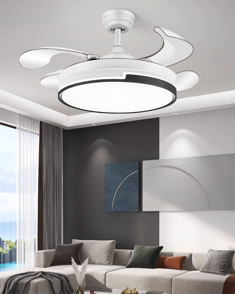 Ventilateur de Plafond Rétractable au Design Contemporain-AeroLux