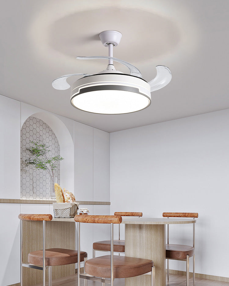 Ventilateur de Plafond Rétractable au Design Contemporain-AeroLux