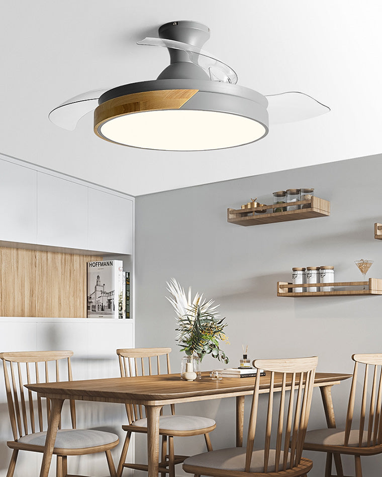 Ventilateur de Plafond Scandinave avec Éclairage
