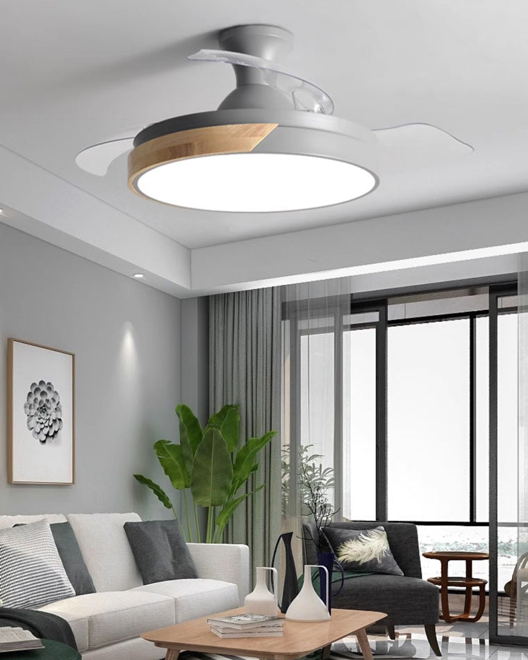 Ventilateur de Plafond Scandinave avec Éclairage