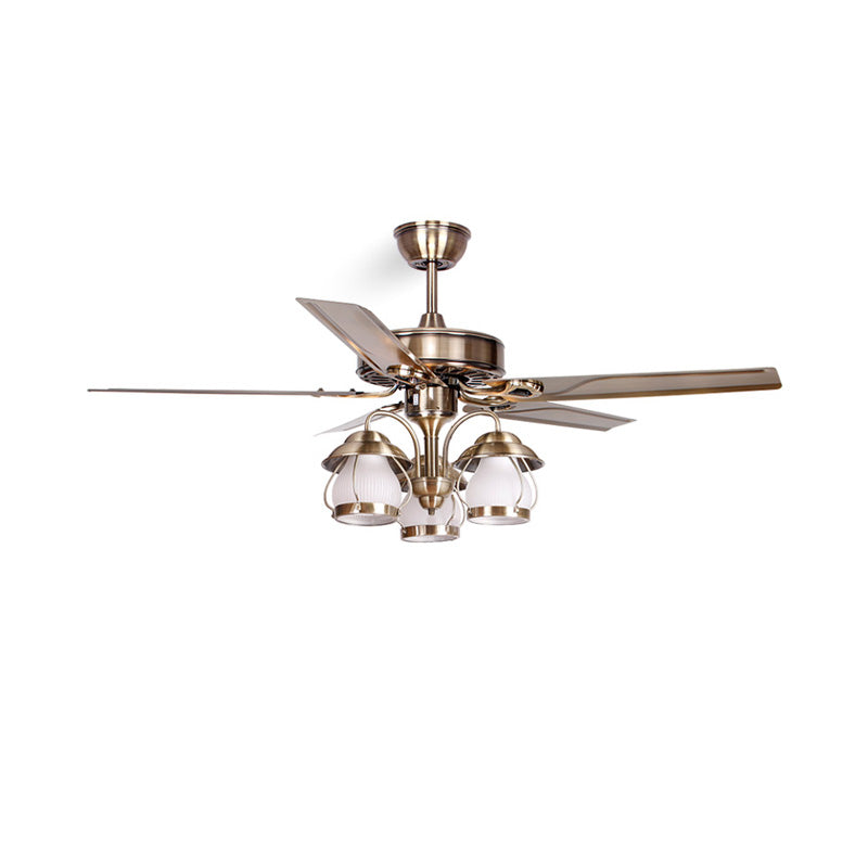 Ventilateur de Plafond Vintage avec Lustre