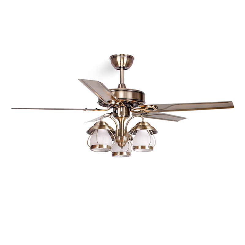 Ventilateur de Plafond Vintage avec Lustre