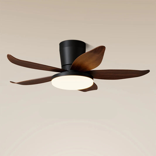 Ventilateur de Plafond pour Salon Bois et Noir
