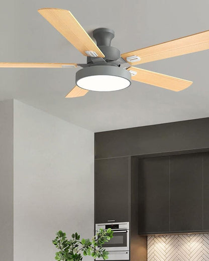 Ventilateur de plafond 5 pales en bois-Borealis™