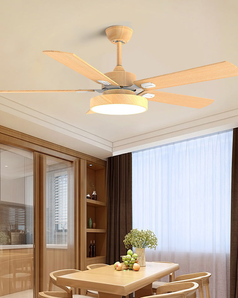 Ventilateur de plafond 5 pales en bois-Borealis™