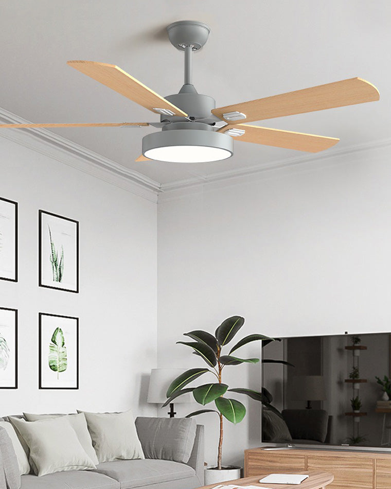 Ventilateur de plafond 5 pales en bois-Borealis™