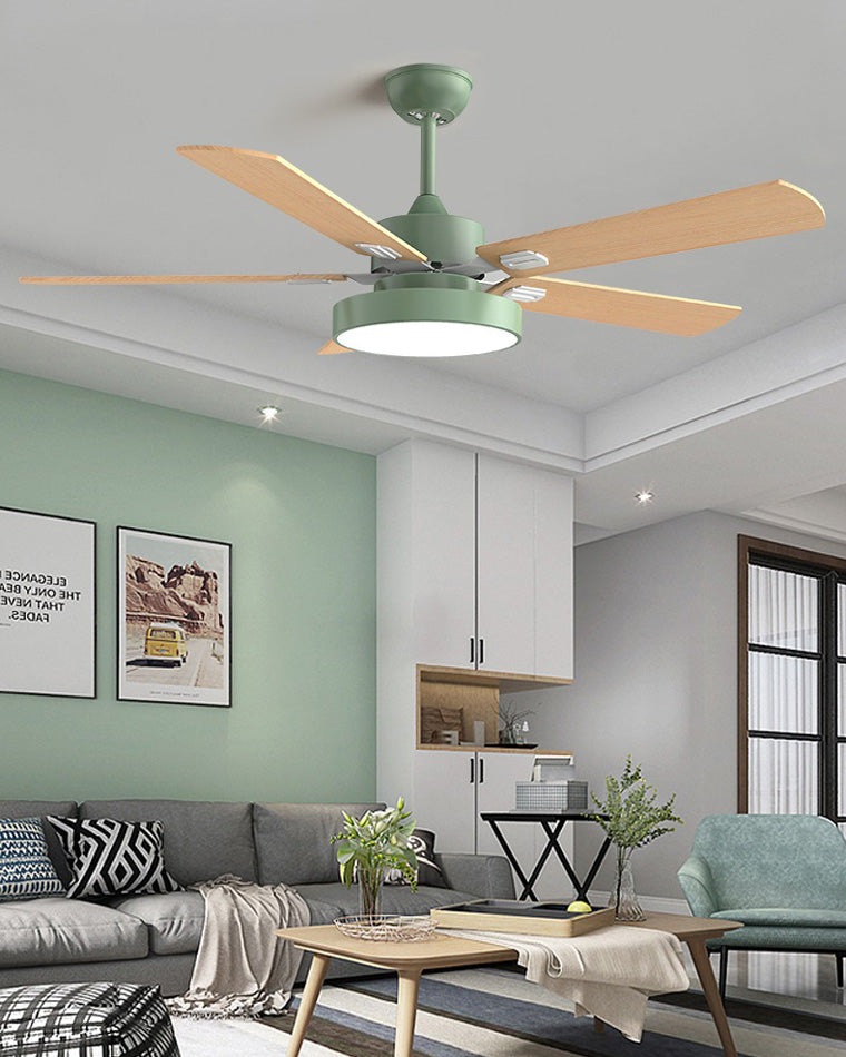 Ventilateur de plafond 5 pales en bois-Borealis™