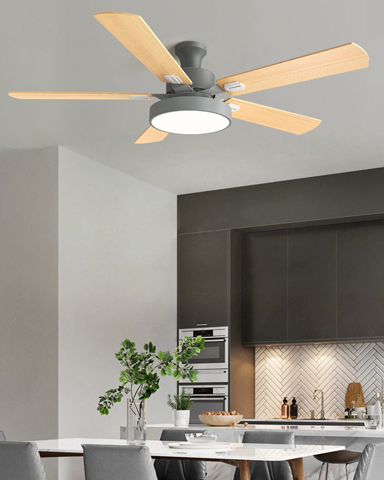 Ventilateur de plafond 5 pales en bois-Borealis™