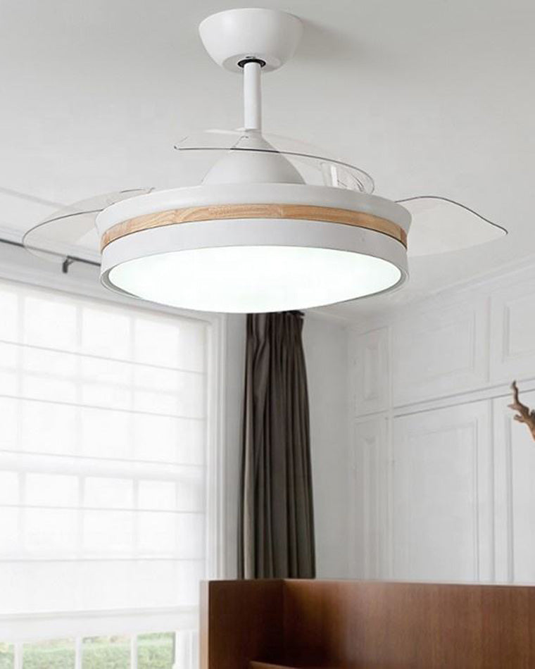 Ventilateur de plafond blanc AirNova rétractable