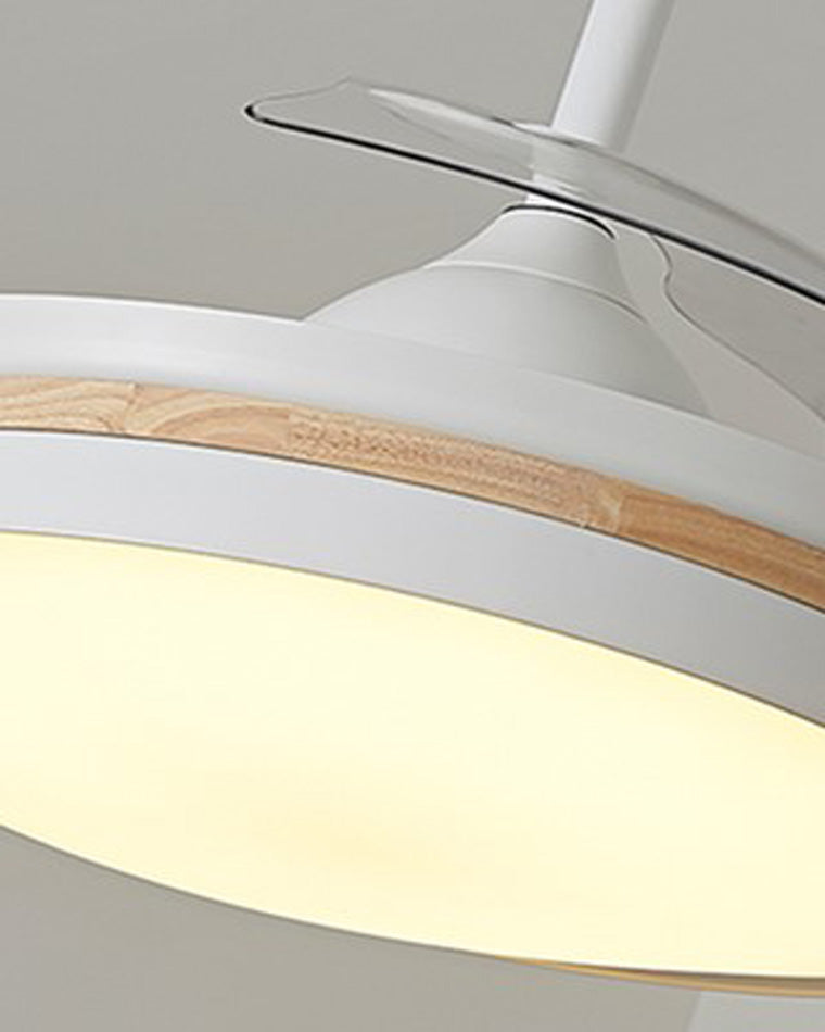Ventilateur de plafond blanc AirNova rétractable