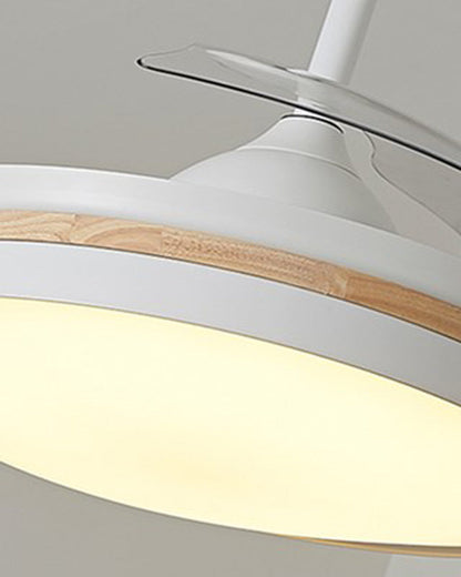 Ventilateur de plafond blanc AirNova rétractable