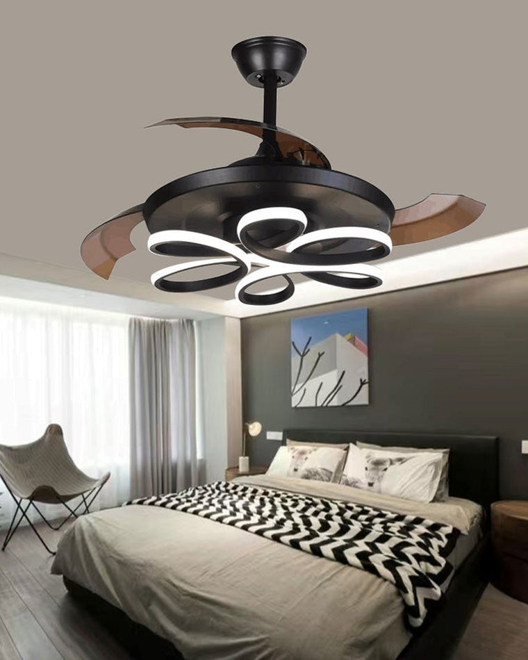 Ventilateur de plafond rétractable AirFlora à LED