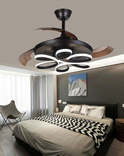 Ventilateur de plafond rétractable AirFlora à LED