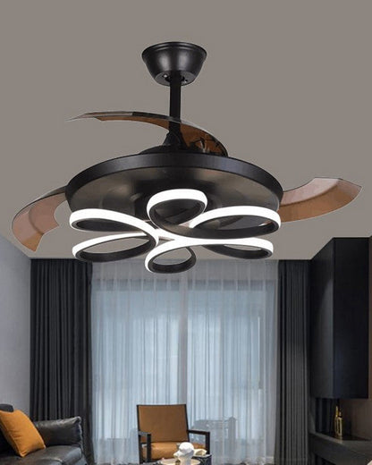 Ventilateur de plafond rétractable AirFlora à LED