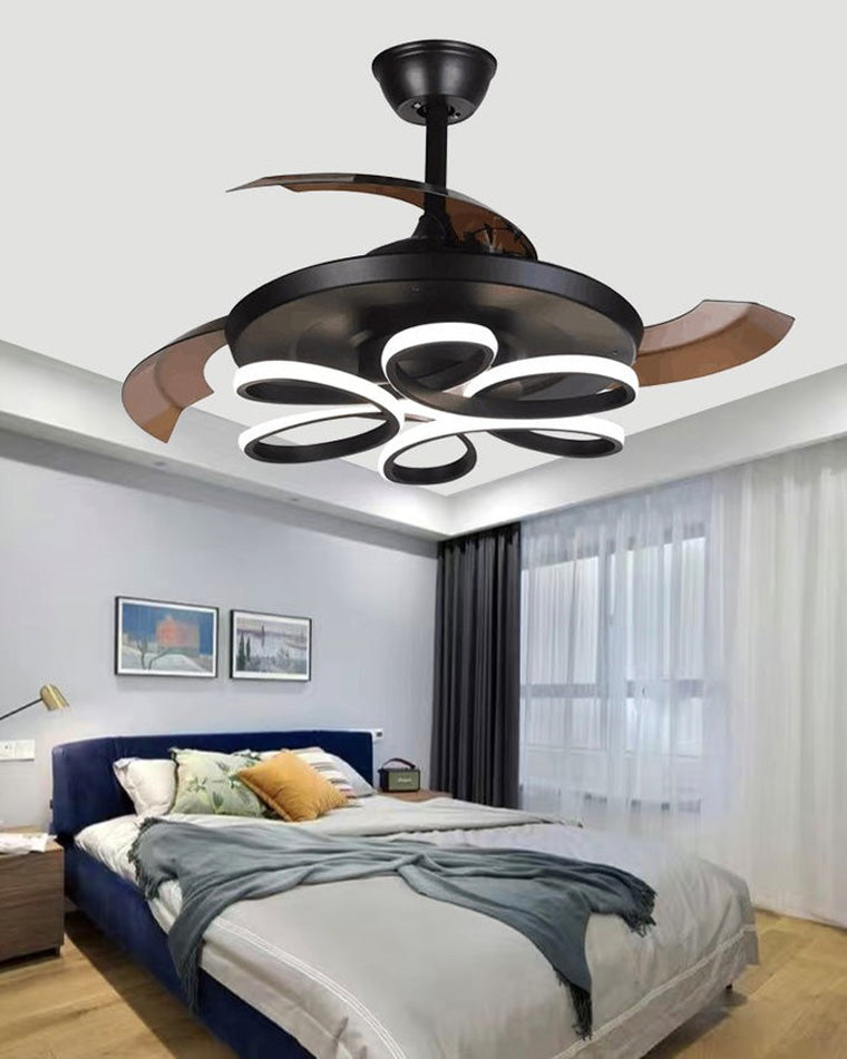 Ventilateur de plafond rétractable AirFlora à LED