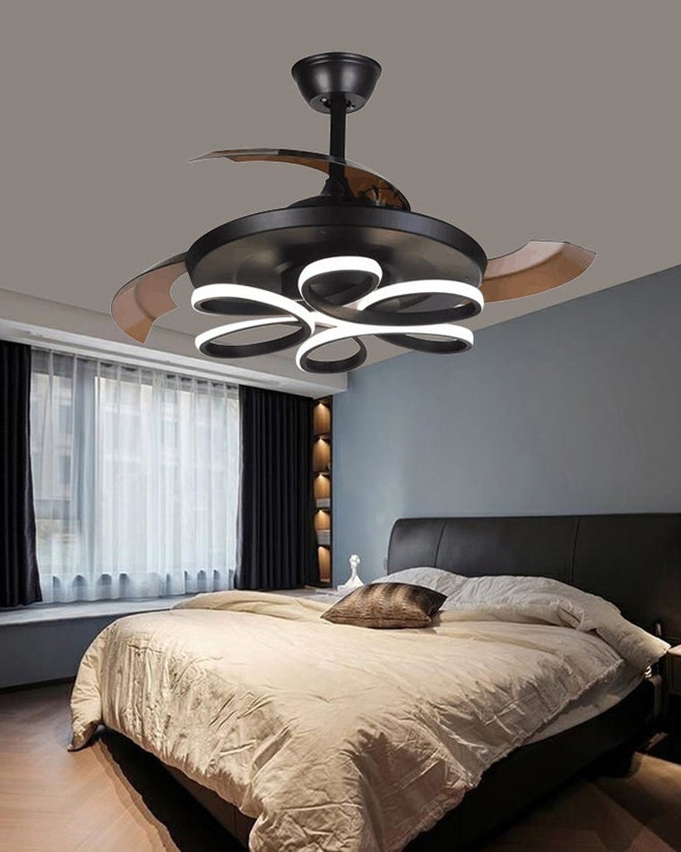Ventilateur de plafond rétractable AirFlora à LED