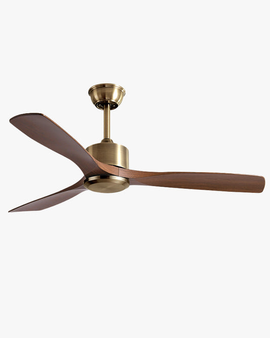 Ventilateur Plafonnier « Aéra » à 3 Pales Effet Bois – Style Mid-Century