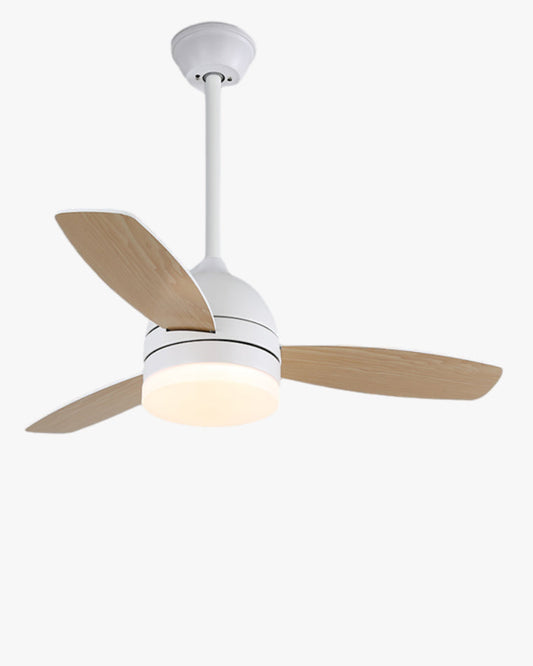 Ventilateur Plafonnier Nordik Aura – 3 Pales en Bois et Éclairage LED Intégré