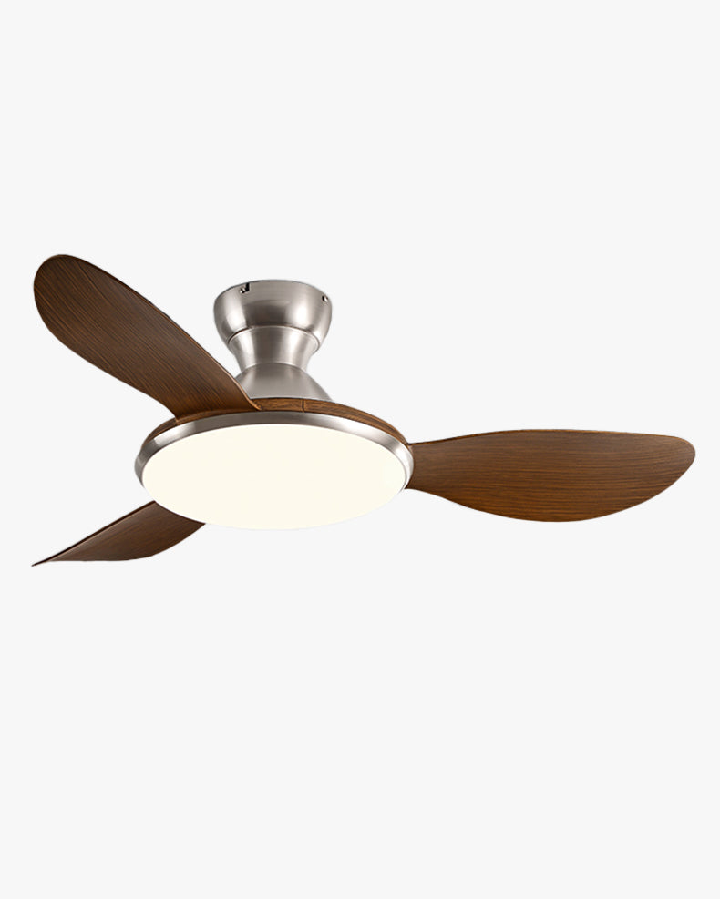 Ventilateur Plafonnier Nordik Brillance – Profil Bas et Lumière Vive
