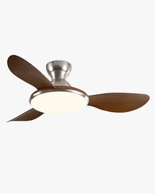 Ventilateur Plafonnier Nordik Brillance – Profil Bas et Lumière Vive