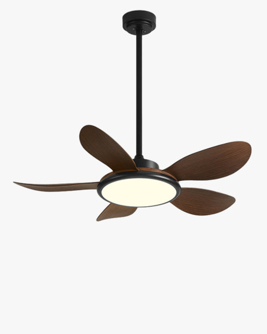 Ventilateur Plafonnier Quintette Boréal – 5 Pales Bois et Éclairage LED Intégré