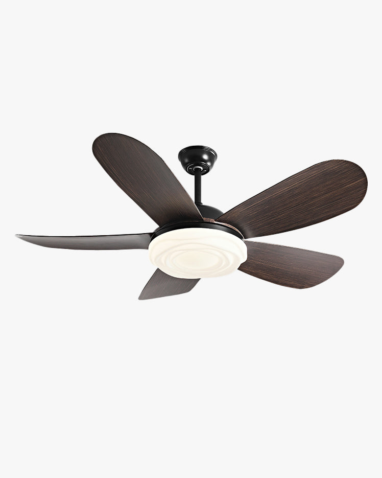 Ventilateur de Plafond « Brise Scandinave » – Lumière Vive, 3 ou 5 Pales