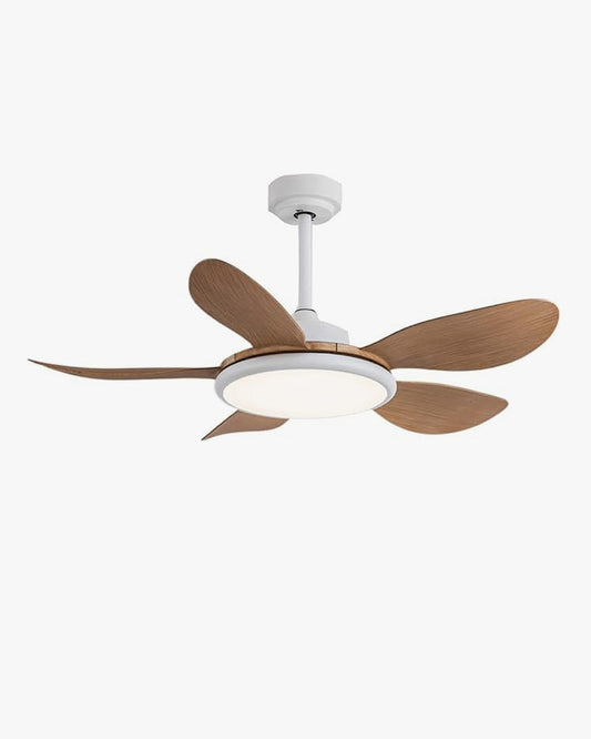 Ventilateur de Plafond Moderne Blanc à LED