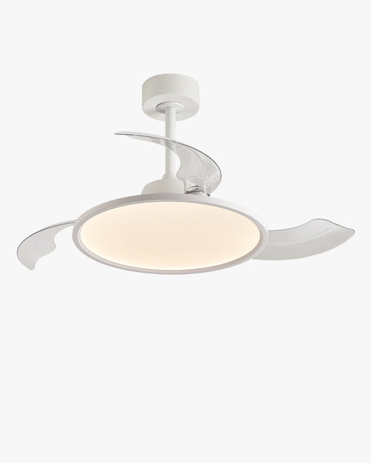 Ventilateur de Plafond Rétractable Blanc au Design Épuré-Lumina Fold
