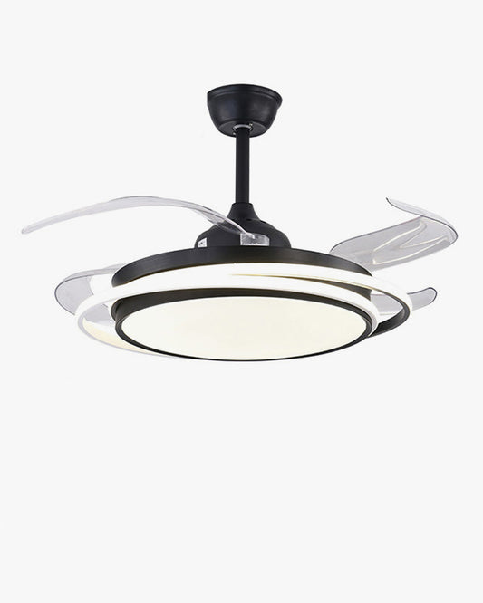 Ventilateur de Plafond Rétractable avec Éclairage LED Intégré-AeroFold
