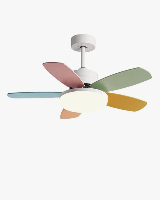 Ventilateur de Plafond Scandinave à 5 Pales avec Éclairage