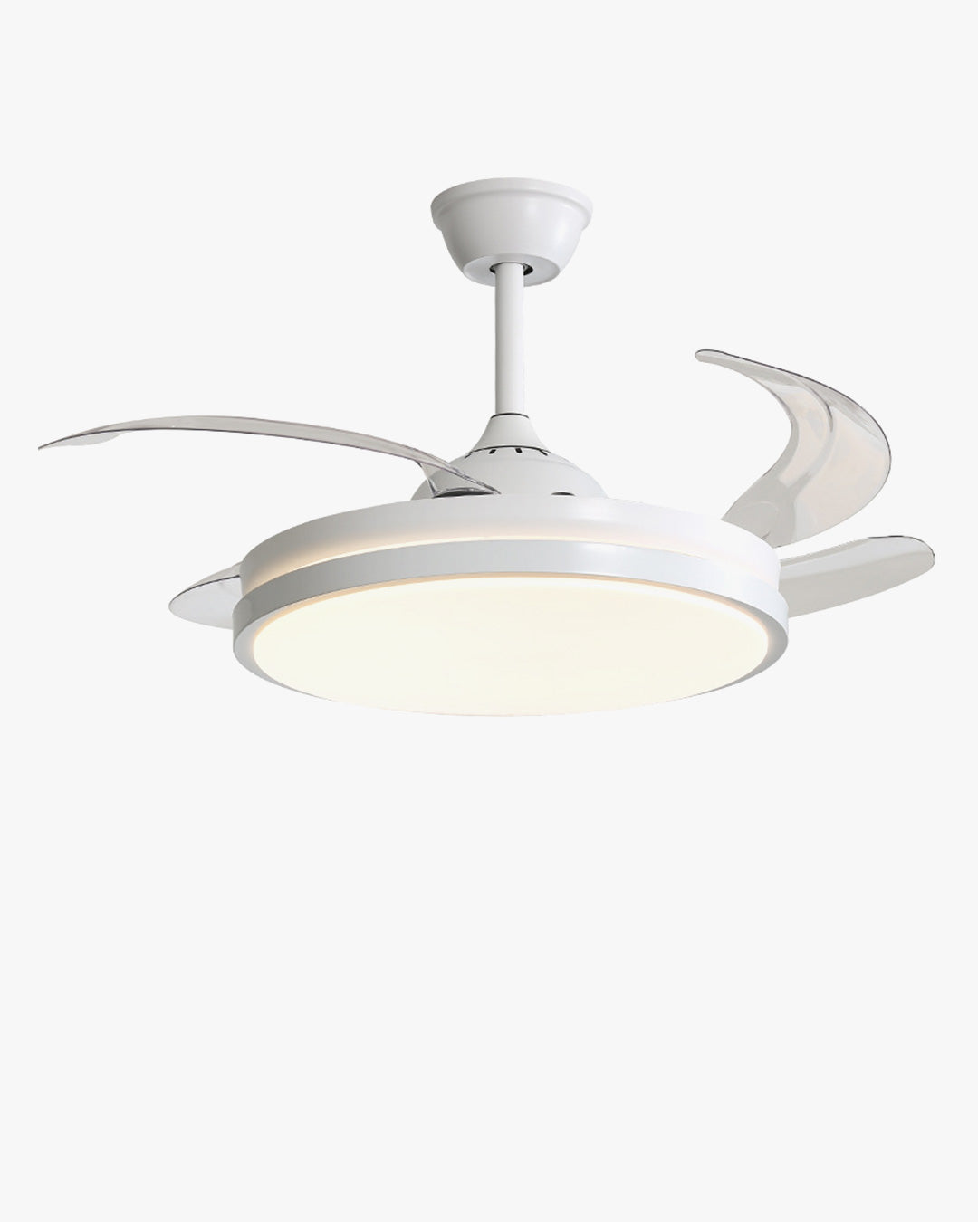 Ventilateur de plafond blanc AirFold rétractable