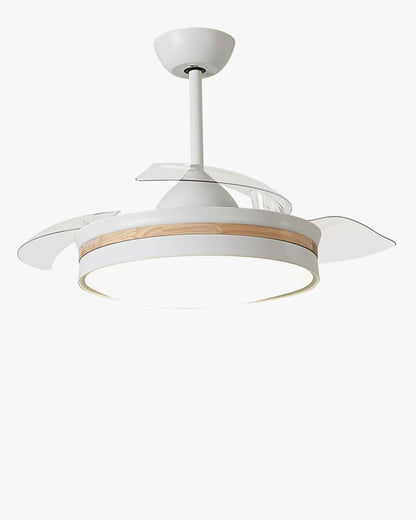 Ventilateur de plafond blanc AirNova rétractable