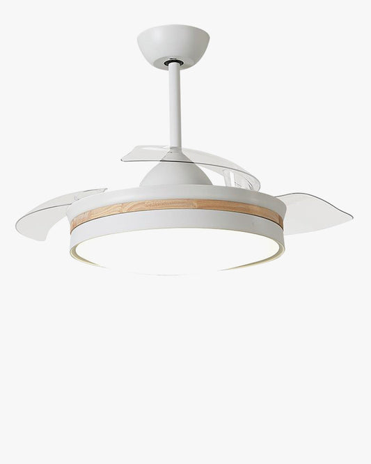 Ventilateur de plafond blanc AirNova rétractable