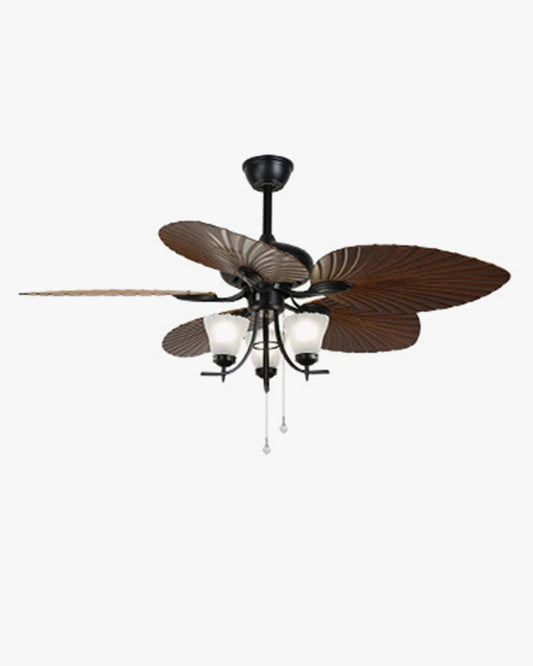 Ventilateur de plafond tropical 132 cm avec lumière LED-TropiZen