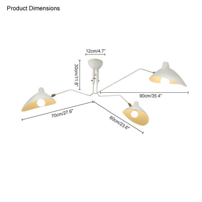 Semi-Flush Mount Ceiling Light - Arms