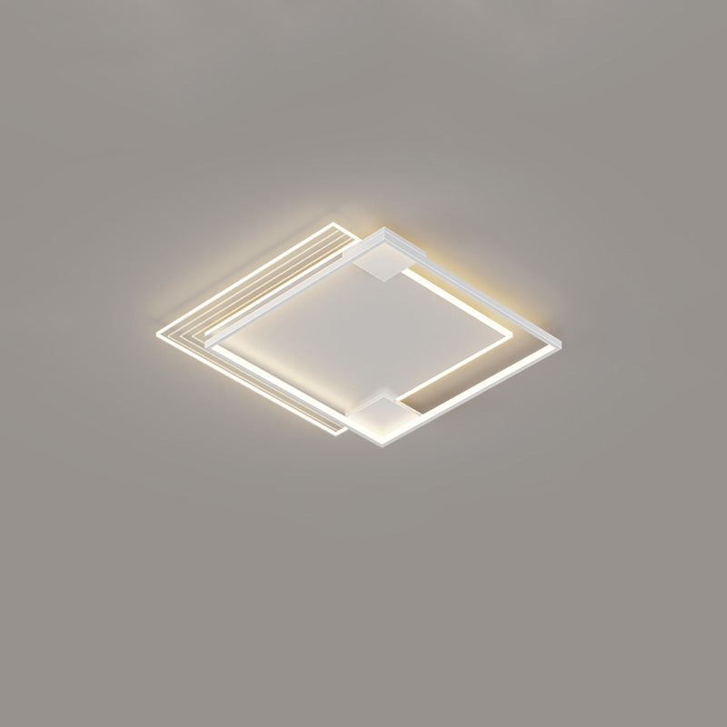 Flat Profile Geometric Recessed Ceiling Light