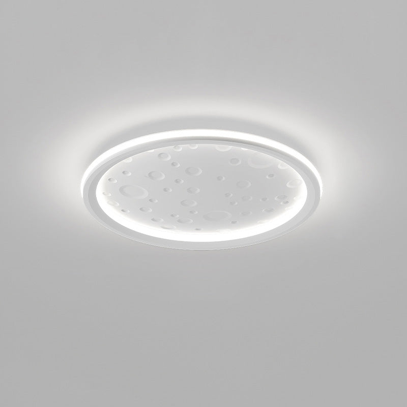 Plafonnier Rond Lune Épurée