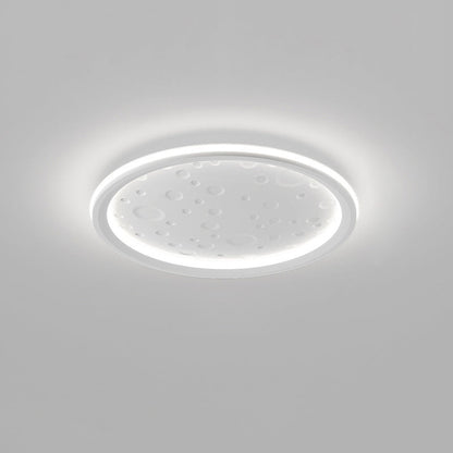 Plafonnier Rond Lune Épurée
