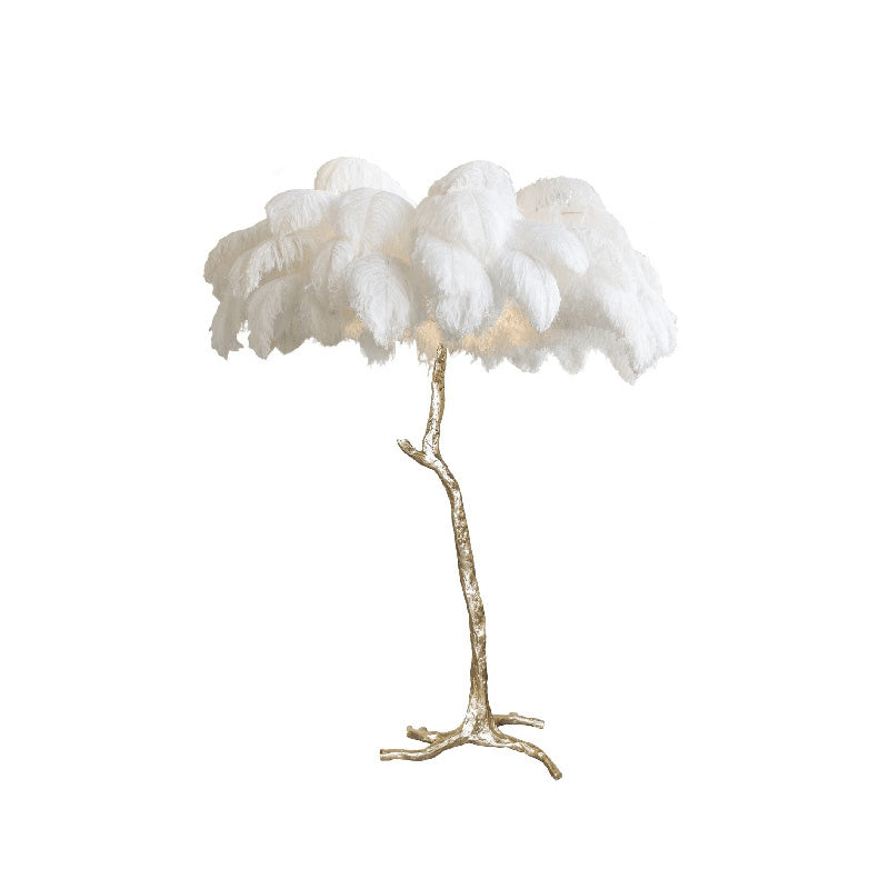 "Feather Oasis" Floor Lamp