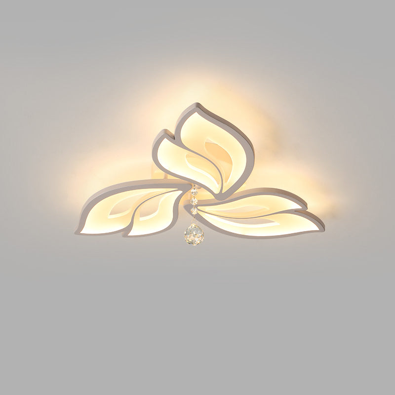 Plafonnier Encastré Cristal Fleurs Élégantes