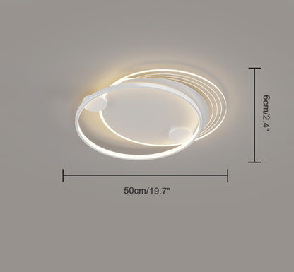 Flat Profile Geometric Recessed Ceiling Light