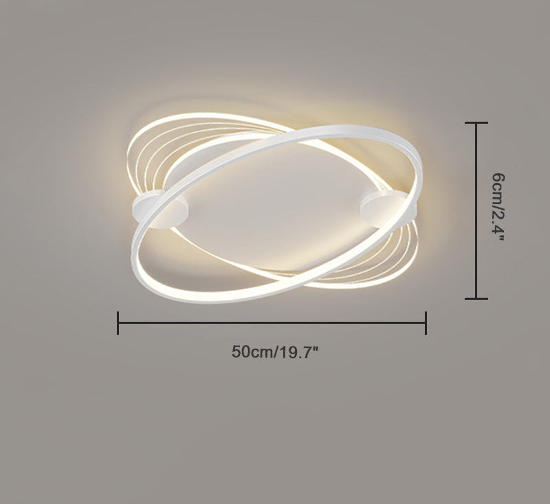 Flat Profile Geometric Recessed Ceiling Light