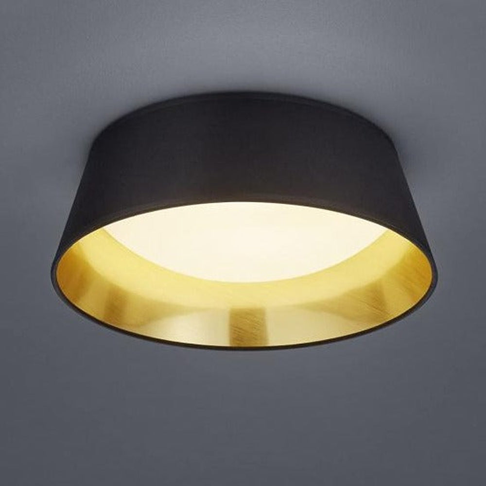 Abat Jour Noir pour Plafond en Rond