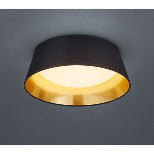 Abat Jour Noir pour Plafond en Rond